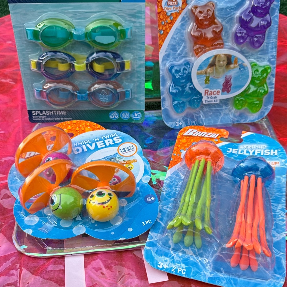 Splash Colorful Pool Diving Toy Set bundle